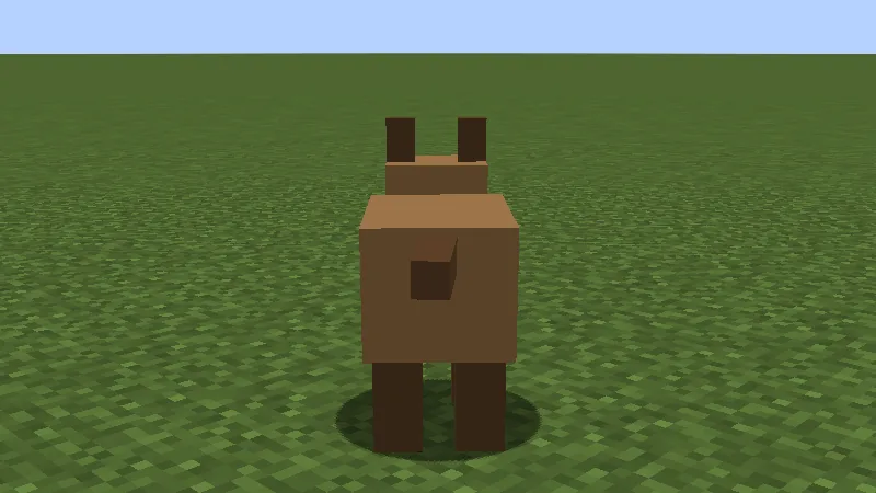 A small animal standing in a field in the game