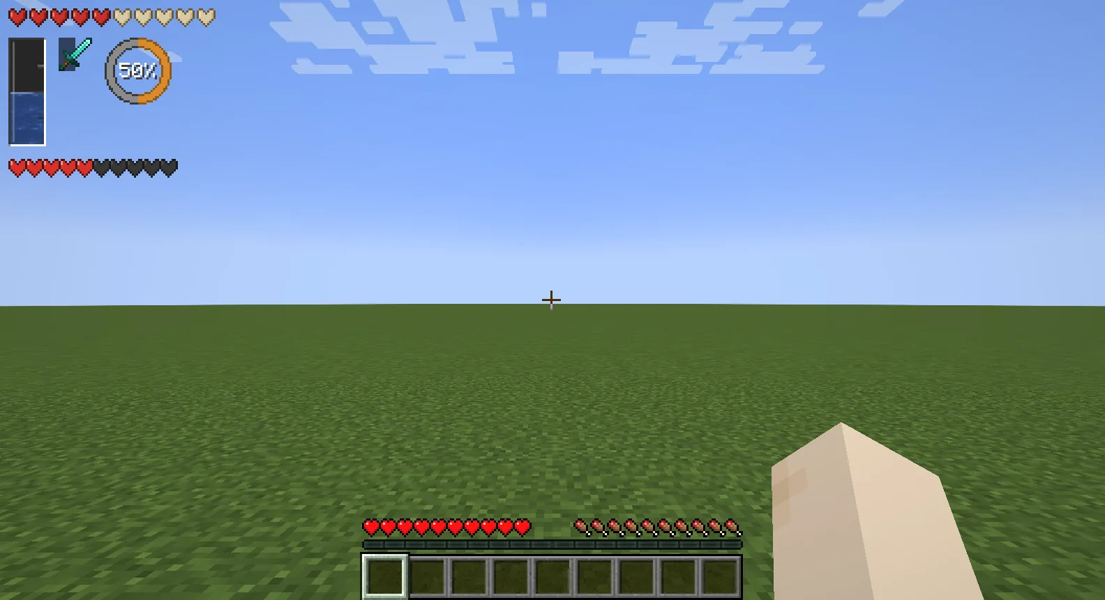 Gauges on the player's HUD in the game
